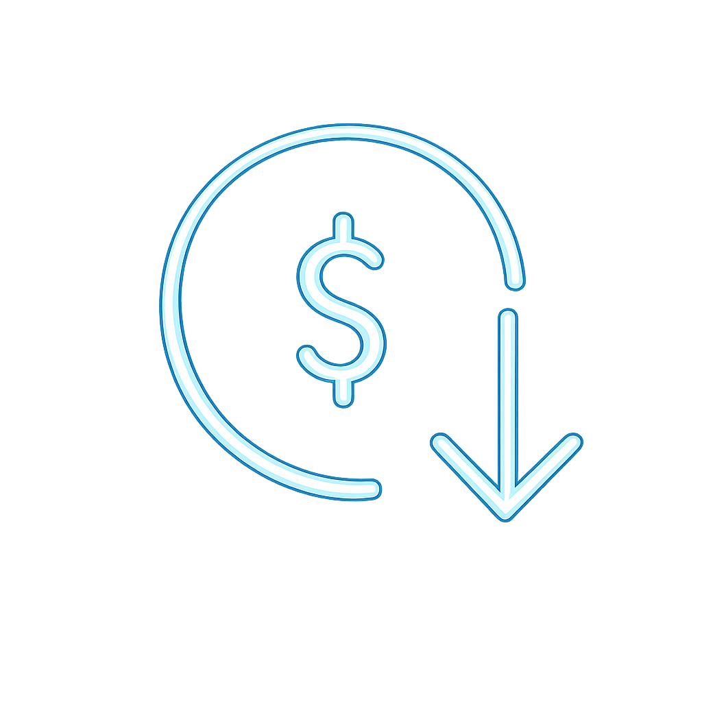 Lower Run Cost icon